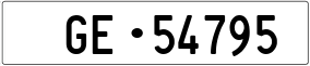 Trailer License Plate